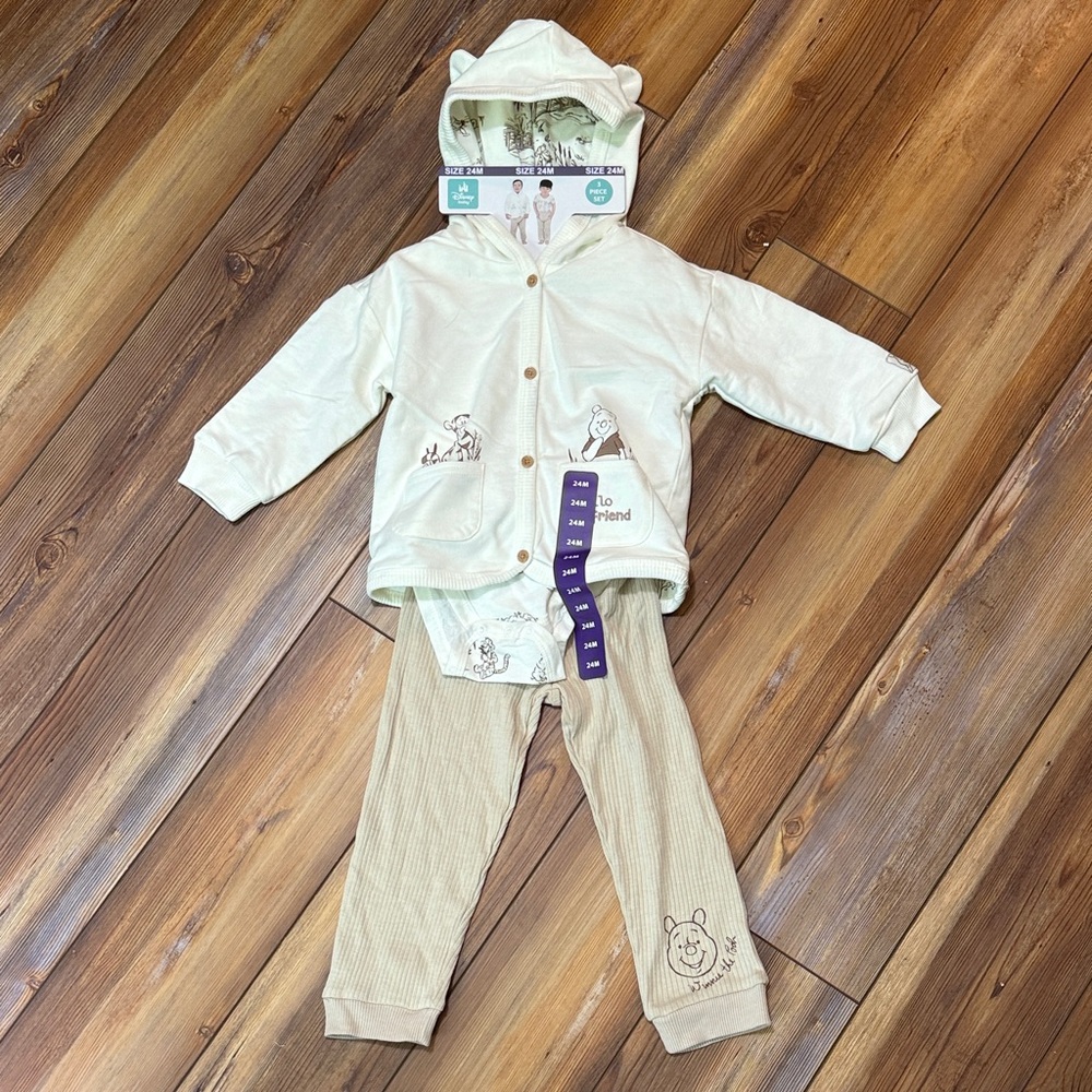 Disney Cream Baby Outfit Set
